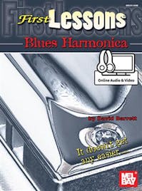 David barrett First Lessons Blues Harmonica Book/Online Media
