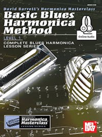 Barrett, David Basic Blues Harmonica Method Book/Online Audio Level 1