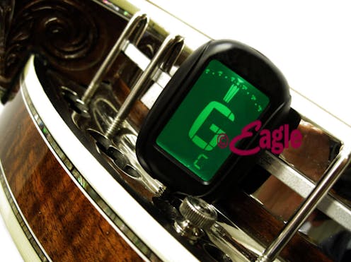 Integral banjo tuner