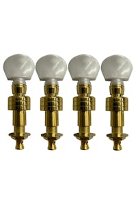 Leader Banjo Co Planetary Geared 'Pearl' Gold Plated Banjo Tuning Peg  - Set of Four
