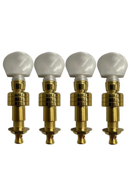 Leader Banjo Co Planetary Geared 'Pearl' Gold Plated Banjo Tuning Peg  - Set of Four