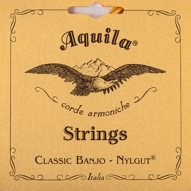Cordes Banjo Aquila Aq-11b Gut - Medium - Son Puissant Et Clair - Série Red
