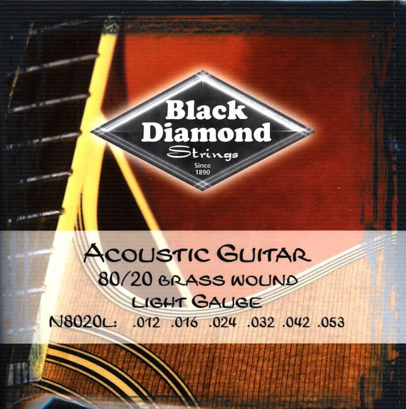 Black Diamond ball ended premium quality brass wound guitar