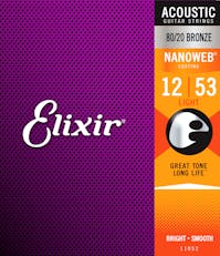 Elixir Nanoweb 80-20 Bronze Light 12-53