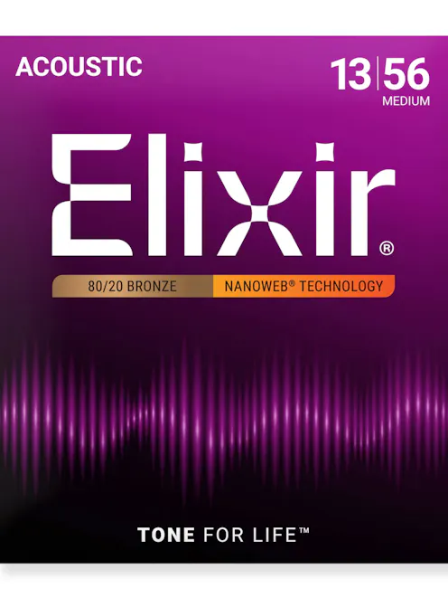 Elixir Nanoweb 80-20 Bronze Medium 13-56