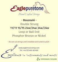 Eagle-Puretone Bouzouki Double Strung 11/11, 15/15, 24w/24w, 34w/34w
