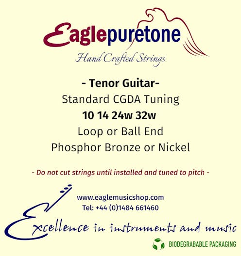 Eagle-Puretone Tenor Guitar Strings "Standard" C G D A Tuning 10 14 24w 32w