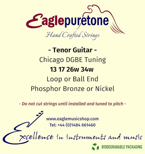 Eagle-Puretone Tenor Guitar Strings "Chicago" D G B E Tuning 13, 17, 26W, 34W