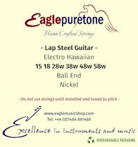 Eagle-Puretone Electro Hawaiian Lap Steel Guitar Strings 15 18 28w 38w 48w 58w