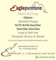 Eagle-Puretone Cittern Strings 12/12, 16/16, 24w/24w, 34w/34w, 42w/42w,