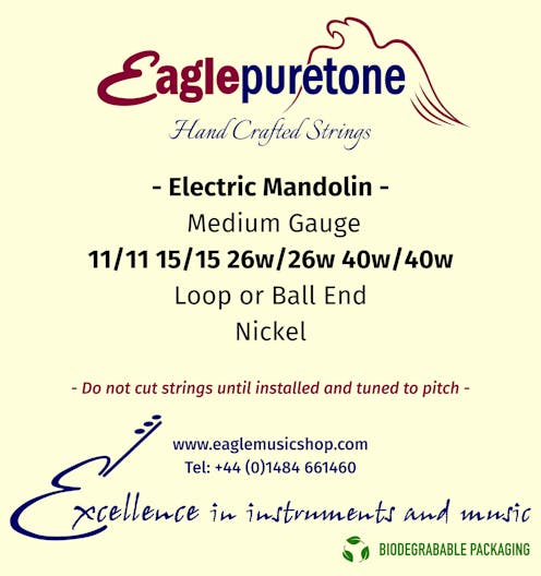 Eagle-Puretone Electric Mandolin Medium 11/11, 14/14, 24w/24w, 36w/36