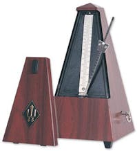 Plastic Case Pyramid Metronome - With Bell