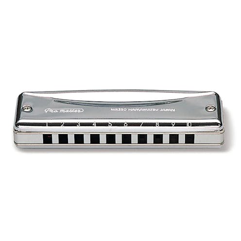 Suzuki Pro master 10-hole diatonic harmonica set (G, A, Bb, C, D, F)