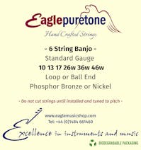Eagle-Puretone 6 String Banjo String Set 10 13 17 26w 36w 46w