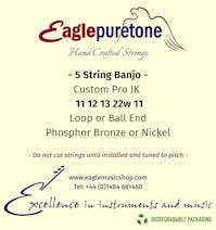 Eagle-Puretone Custom Pro 5 String Banjo Set JK 11 12 13 22w 11