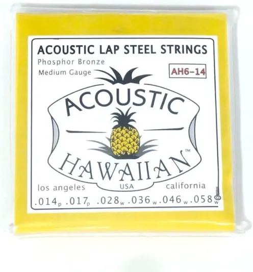 Asher Acoustic Hawaiian Lap Steel Strings .014p .017p .028w .036w .046w .058w