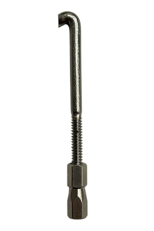 Leader Banjo Co Round Tension Hook and Hexagon Nut Matched Pair