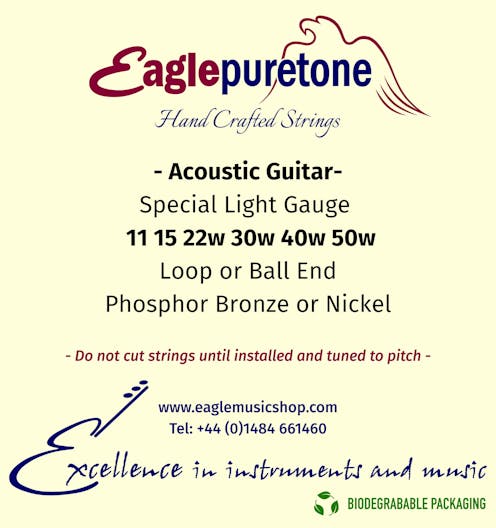 Eagle-Puretone Acoustic Guitar Strings Special Light 11,15,22w,30w,40w,50w