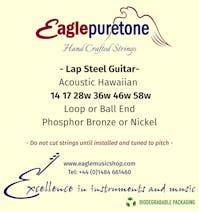 Eagle-Puretone Acoustic Hawaiian Lap Steel Guitar Strings 14,17,28w,36w,46w,58w