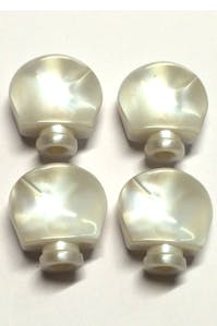 Leader Banjo Co White Pearl Buttons