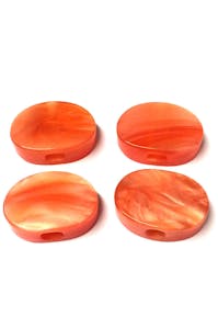 Leader Banjo Co Carnelian buttons