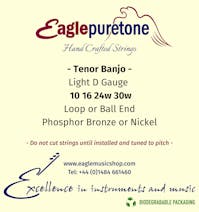 Eagle-Puretone Light 'D' Gauge Tenor Banjo 10, 16, 24w, 30w