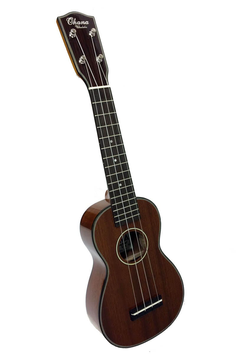 pisk Cyclops by Ohana SK-35G Soprano Ukulele in All Solid Wood with Aquila strings