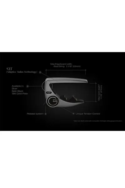 Capodastre G7TH Performance 3 - 6 Cordes Argent - Technologie Adaptive Radius