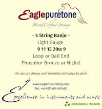 Eagle-Puretone 5 String Banjo Light 9, 11, 13, 20w, 9