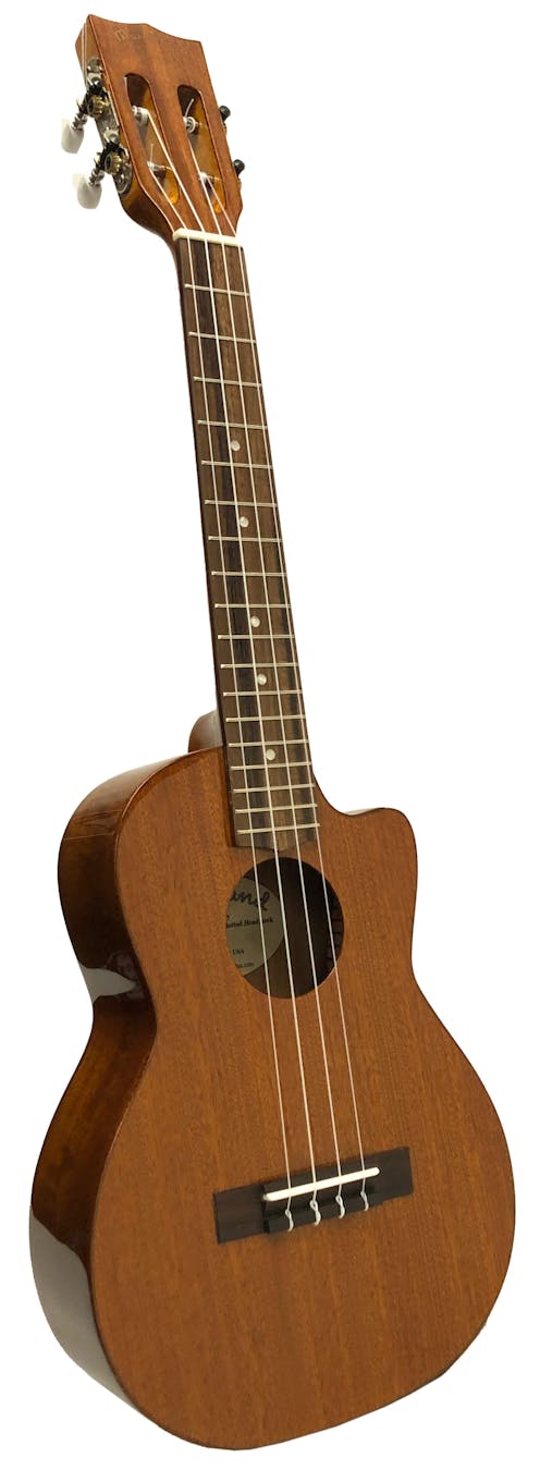 Mainland Mahogany Tenor CUTAWAY with Slotted Headstock MiSi Pickup and Preamp