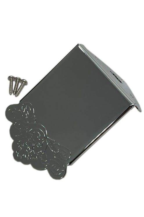 Leader Banjo Co Chrome Engraved Mandolin Tailpiece