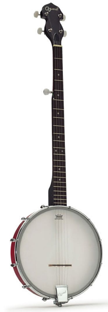 Ozark 2102G Open Back String Banjo with Deluxe Padded Gig Bag