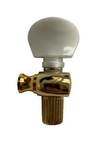 Leader Banjo Co Geared 'Pearl' 5th String Banjo Tuning Peg - Gold Plated