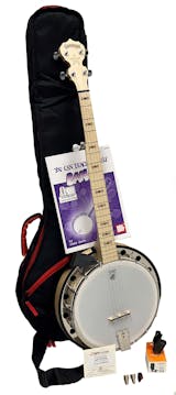 Deering Goodtime 2 5-String Banjo Beginners Bluegrass Pack