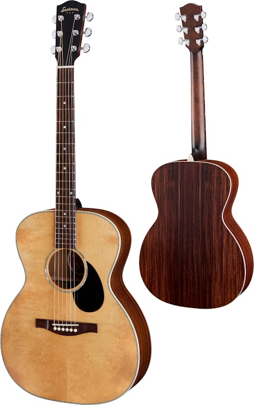 Eastman PCH2-OM Orchestra Guitar in Natural Finish with Padded Gig Bag