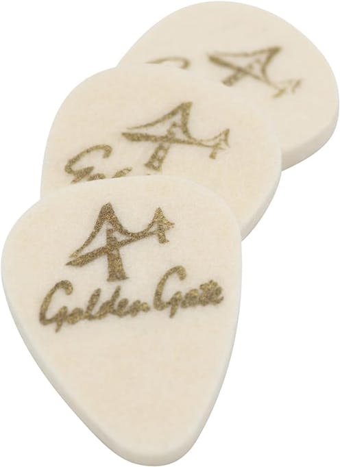 Golden Gate Ukulele Felt Plectrum Set of 3