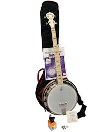 Deering Goodtime 2 5-String Banjo Beginners PACK for Bluegrass - Left Handed