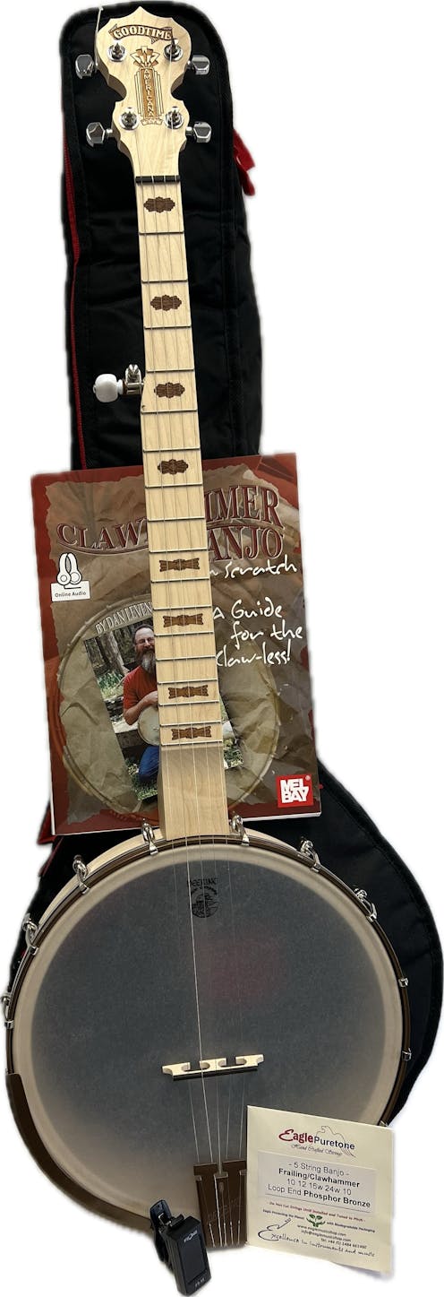 Deering Americana Clawhammer Banjo Beginners Pack