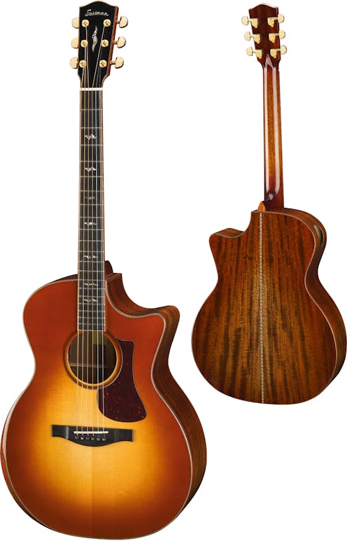 Eastman AC522CE Gold Burst All Solid Electro Cutaway with Padded Gig Bag