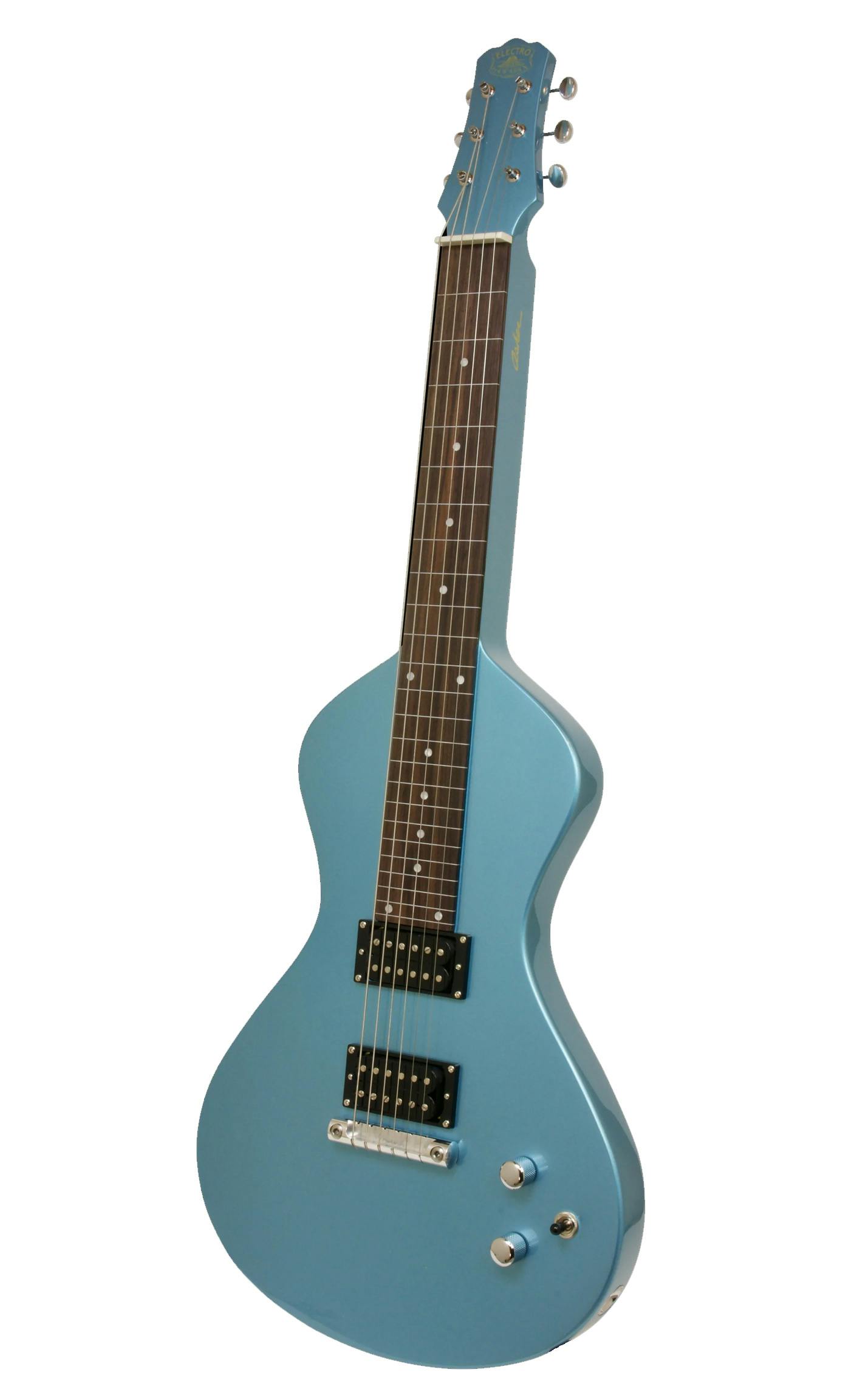 Asher Electro Hawaiian Junior Lap Steel in Lake Placid Blue with