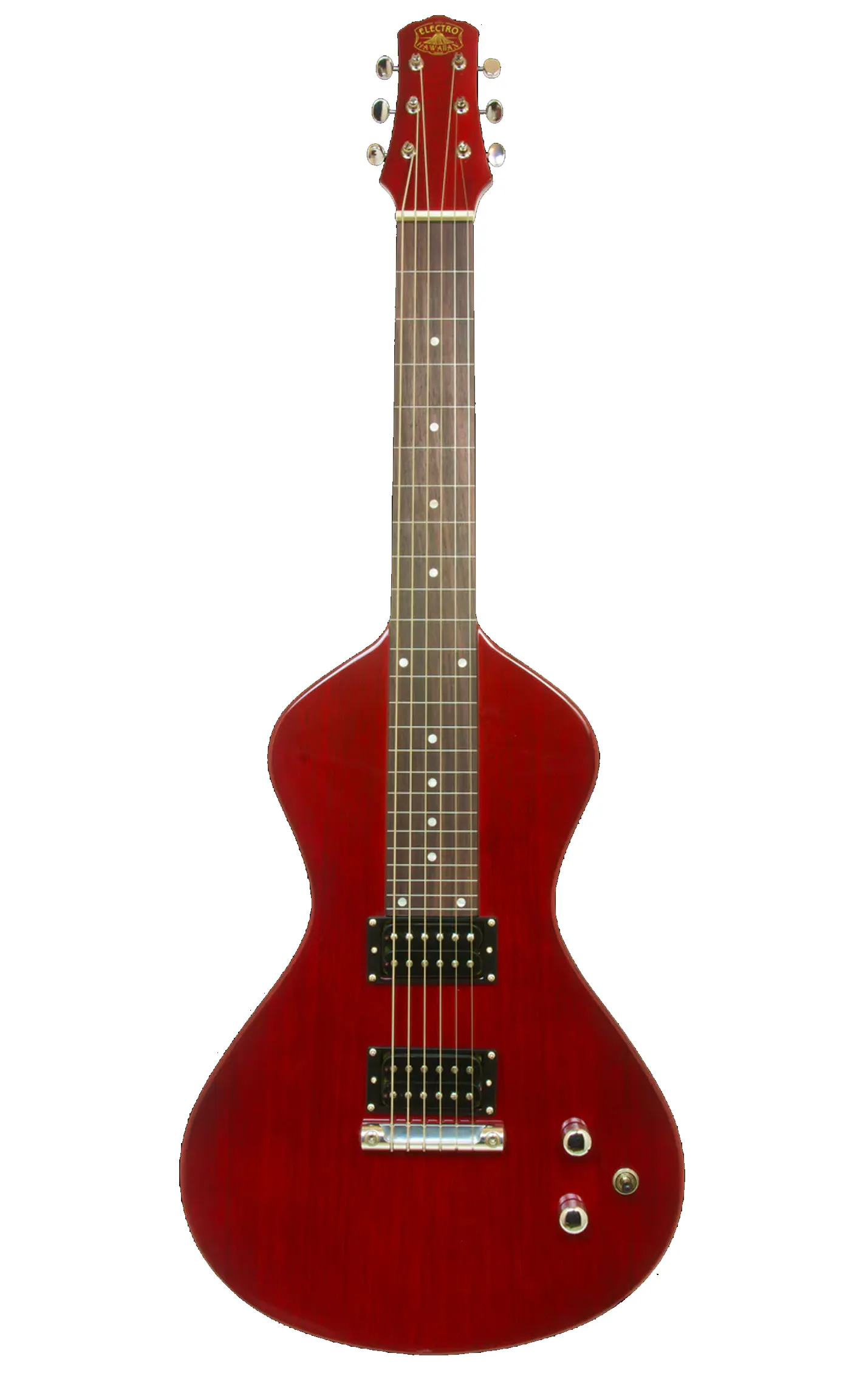 Asher Electro Hawaiian Junior Lap Steel in Trans Cherry Red with