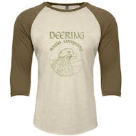 Deering Eagle Baseball Shirt - Military Green/Cream