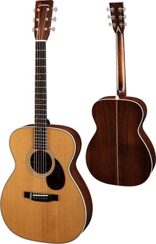 Eastman E8OM-TC Thermo Cured All Solid Orchestra Guitar with Deluxe Hard Case