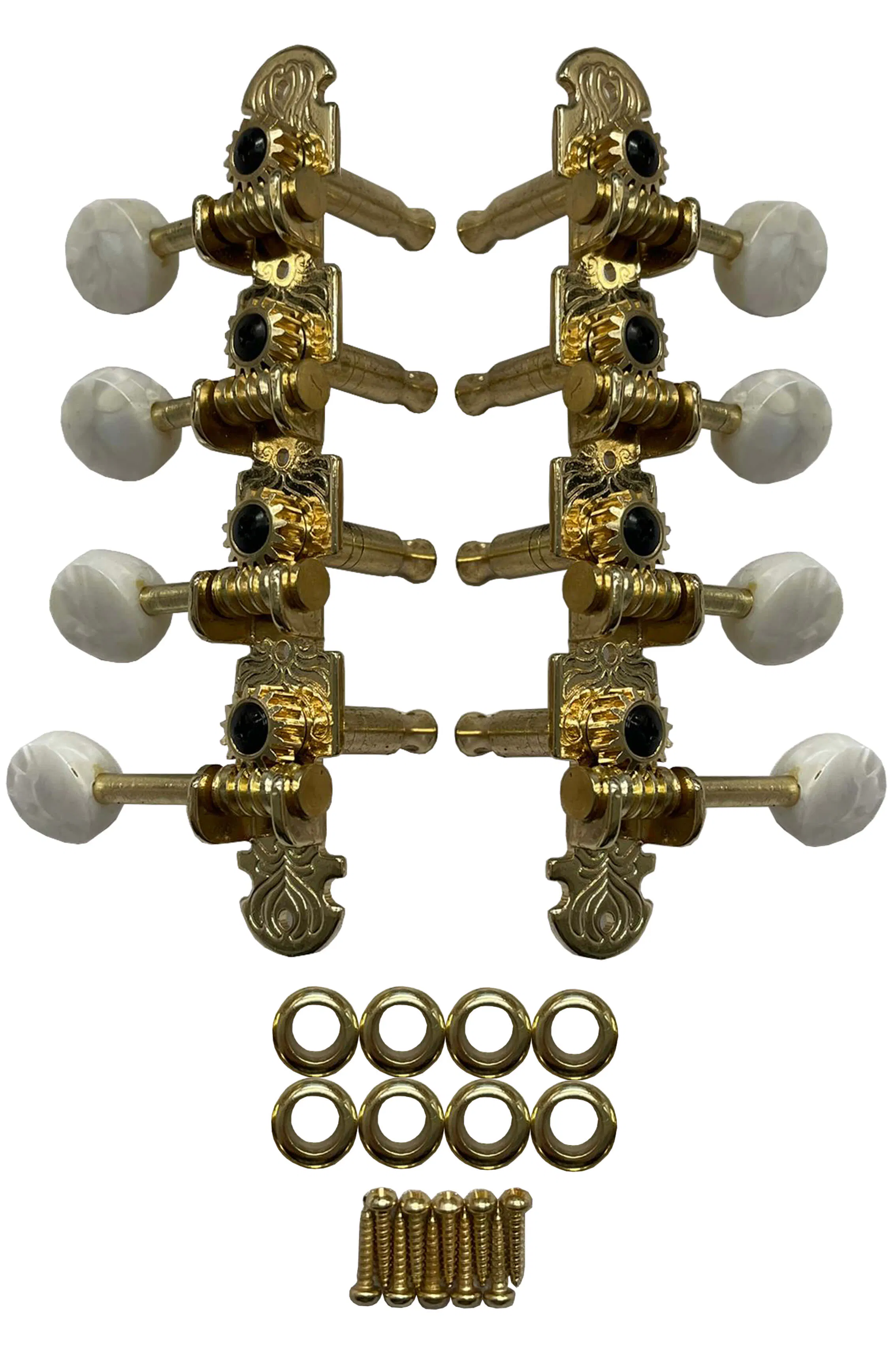 Runioney 4L4R mandolines stemwervel machines hoofd snaren stemwervel voor 8 snaren mandoline instrumenten accessoires