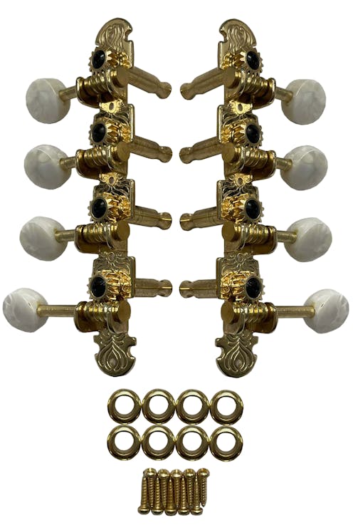 Leader Banjo Co GOLD 'F' Style Precision Geared Mandolin Machine Heads