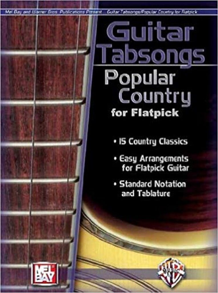 Mel Bay Guitar Tabsongs Popular Country for Flatpick