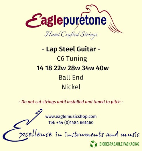 Eagle-Puretone C6 Lap Steel Guitar Strings Set 14 18 22w 28w 34w 40w