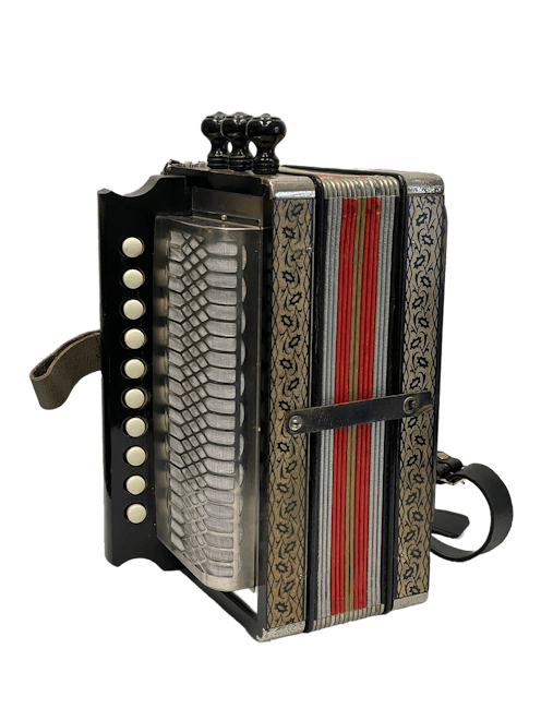 Hohner 3 stop Button Accordion in G with Case and Strap - Commission Sale