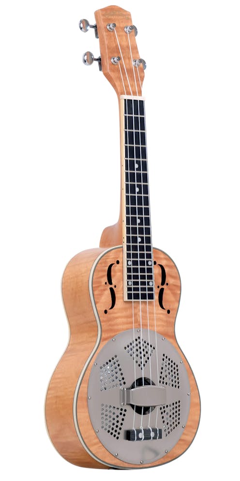 Gold Tone ResoMaple Concert Scale Curly Maple Resonator Ukulele with Gig Bag