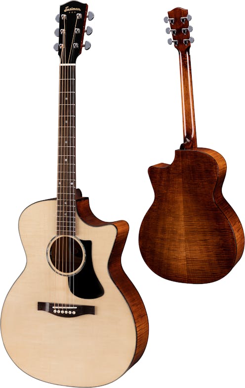 Eastman PCH3-GACE Electro Acoustic Guitar in Natural Finish with Padded Gig Bag